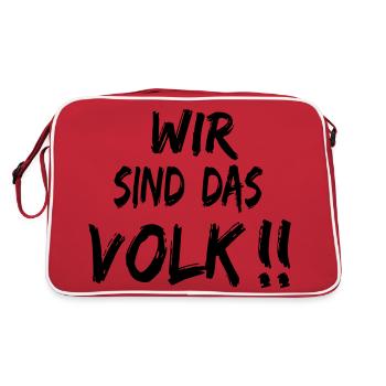 We are the people - Retro Bag - red/white - Back
