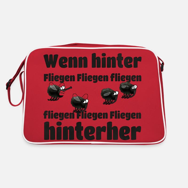 When Flies Fly Behind Flies Retro Bag