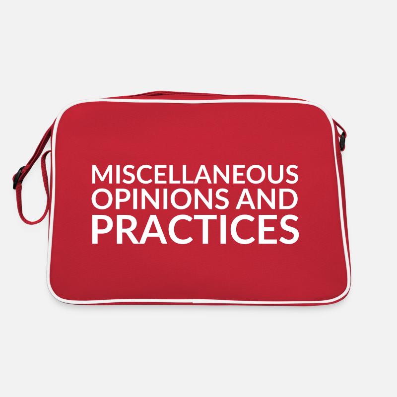 Opinions et actions diverses - Sac Retro - rouge/blanc
