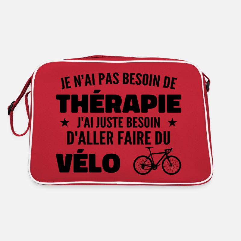 Therapie Radfahren Geschenk Humor Radfahrer Retro Tasche