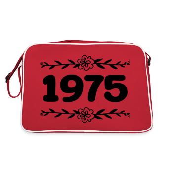 1975 Millésime 1975 Rétro 1975 Anniversaire 1975 - Sac Retro - rouge/blanc - Dos