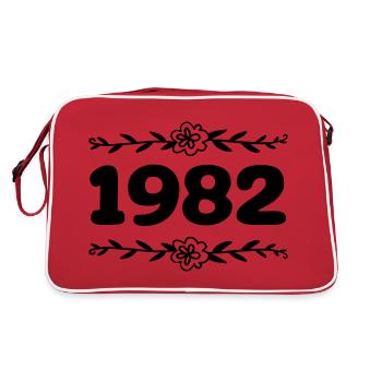 1982 Millésime 1982 Rétro 1982 Anniversaire 1982 - Sac Retro - rouge/blanc - Dos
