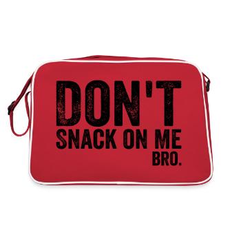 Don't Snack on Me Humor & Funny Cat Lover - Retro Bag - red/white - Back