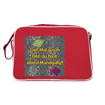 Mundgully - Boutique WoW - 2023 - Sac Retro - rouge/blanc - Dos