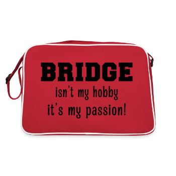 Bridge - Bridgeur - Bridgeuse - Cartes - Sac Retro - rouge/blanc - Dos