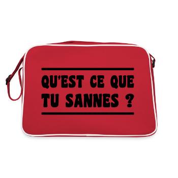 Was wissen Sie? Aveyron-Ausdruck - Retro Tasche - Rot/Weiß - Hinten