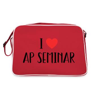 I Love AP Seminar Sarcastic AP - I Love AP Seminar - Sac Retro - rouge/blanc - Dos