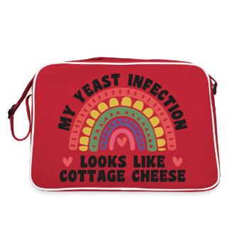 My yeast infection funny nasty adult humor - Retro Bag - red/white - Back