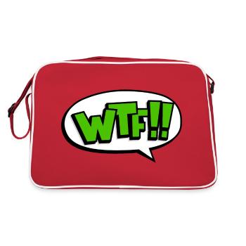 Drôle WTF What the fuck gift - Sac Retro - rouge/blanc - Dos