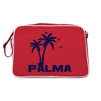 Palma de Majorque Palmiers Espagne Vacances - Sac Retro - rouge/blanc - Dos
