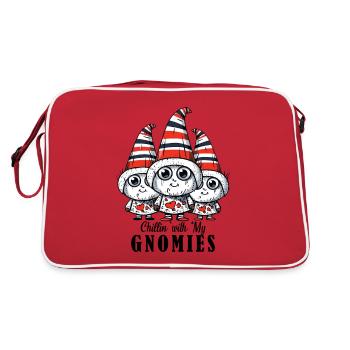 Cillin avec mes nains gnomies Noël - Sac Retro - rouge/blanc - Dos