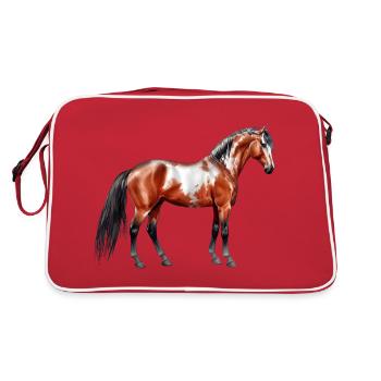 de pluie - Cheval, debout - Sac Retro - rouge/blanc - Dos