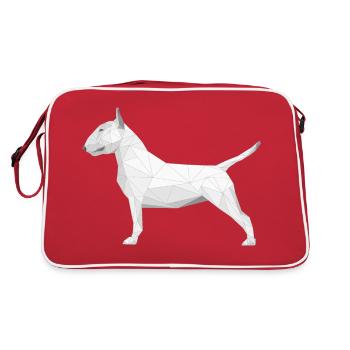 Bull terrier - Sac Retro - rouge/blanc - Dos