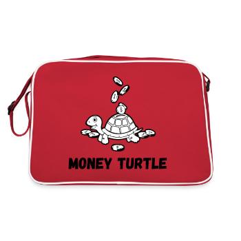 Money Turtle Money Box and Piggy Bank - Retro Bag - red/white - Back
