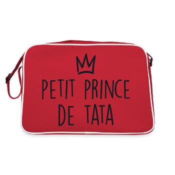 Bébé Body Petit Prince De Tata - Enfant Cadeau - Sac Retro - rouge/blanc - Dos