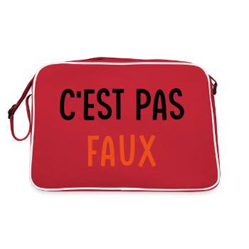 C'est pas faux - Sac Retro - rouge/blanc - Dos