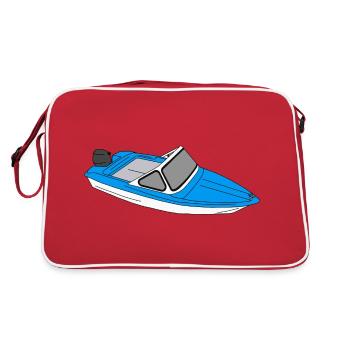 Bateau GDR Dessin BD Ostalgie Ossi Osten Ibis - Sac Retro - rouge/blanc - Dos