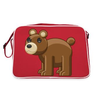 Gentil petit ourson - Sac Retro - rouge/blanc - Dos
