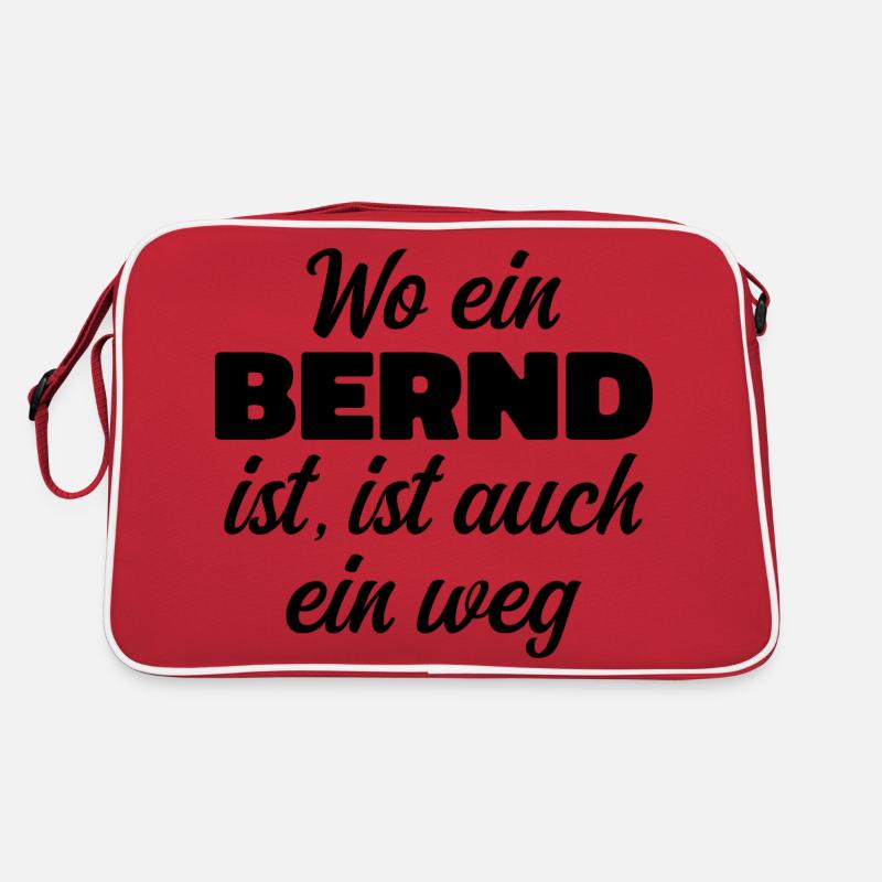Where there is a Bernd, there is a way / birthday, name Retro Bag