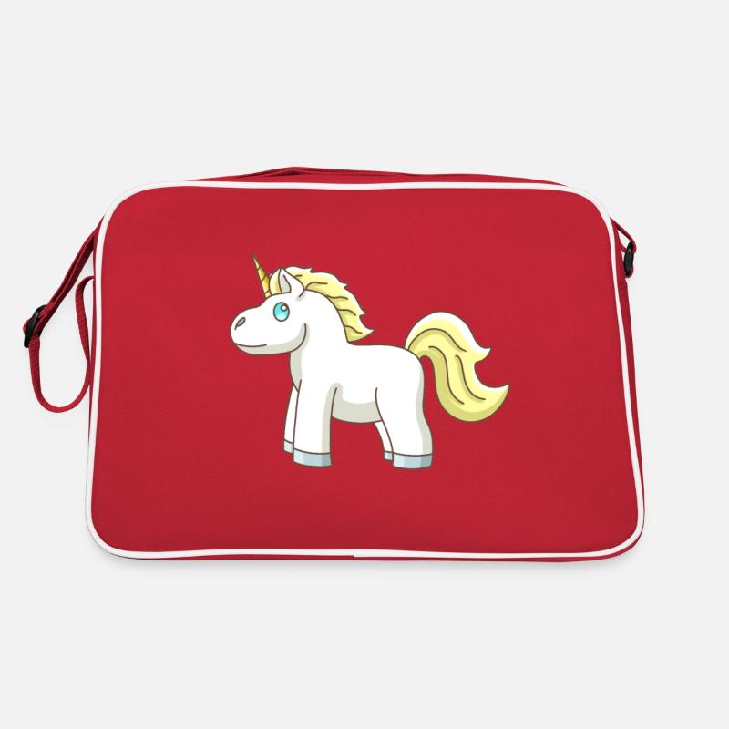 Süßes kleines Einhorn Retro Tasche