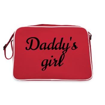 Daddys girl - Retro Tasche - Rot/Weiß - Hinten