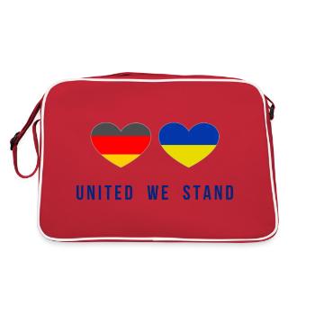 United we stand Germany and Ukraine - Retro Bag - red/white - Back