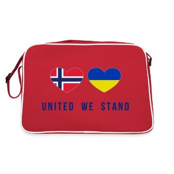 United we stand Norway and Ukraine - Retro Bag - red/white - Back