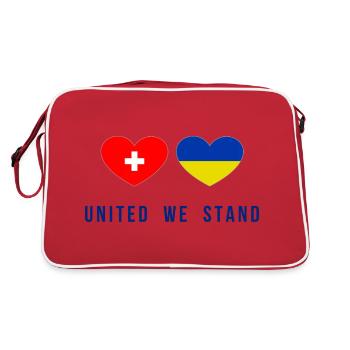 United we stand Switzerland and Ukraine - Retro Bag - red/white - Back