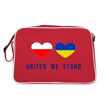 United we stand Poland and Ukraine - Retro Bag - red/white - Back