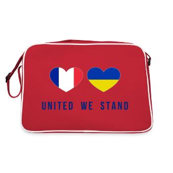 United we stand France and Ukraine - Retro Bag - red/white - Back