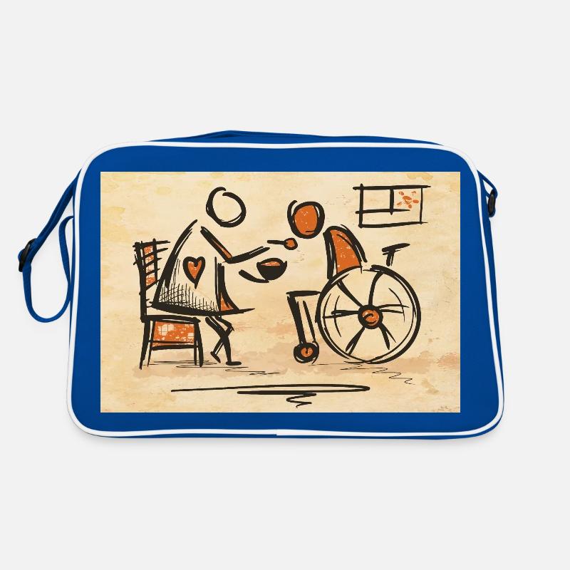 Infirmière gériatrique, Aide-soignant, Aide-soignant, Fauteuil roulant Sac Retro