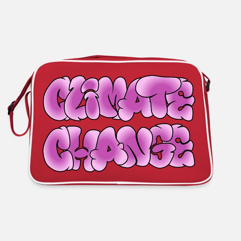 Climate Change, Climate Change, Climate Change Retro Bag