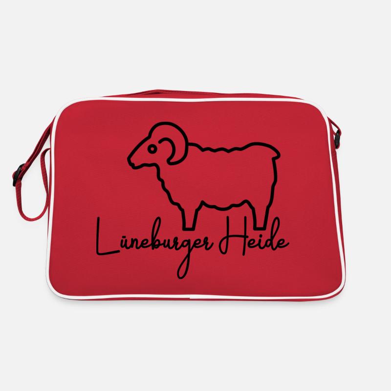 Heidschnucke Lüneburger Heide Retro Tasche