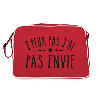 Je peux pas j'ai pas envie - Sac Retro - rouge/blanc - Dos