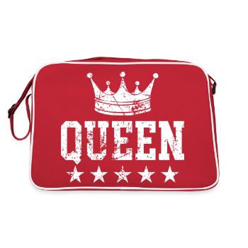 Couronne de reine - Sac Retro - rouge/blanc - Dos