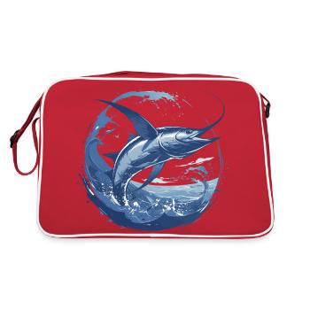 Nice Marlin costume for Marlin Animal Lovers - Sac Retro - rouge/blanc - Dos