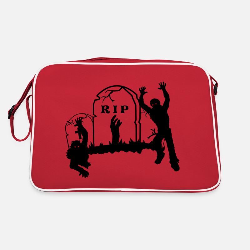 Auferstehende Zombies Retro Tasche