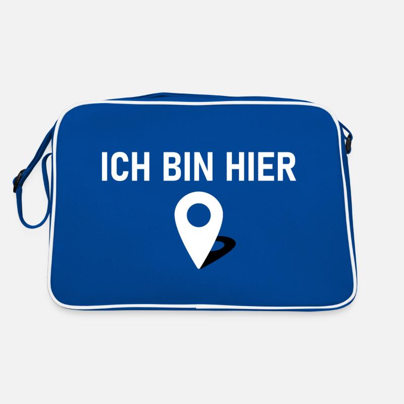 Ich bin hier 📍 Retro Tasche