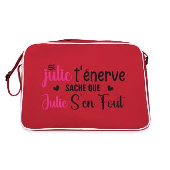 julie - Sac Retro - rouge/blanc - Dos