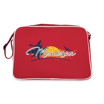 Minorque 2023 - Îles Baléares - Espagne - Sac Retro - rouge/blanc - Dos