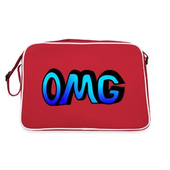 OMG / Oh my Good / Art - Retro Bag - red/white - Back