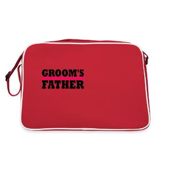 Grooms father - Retro Tasche - Rot/Weiß - Hinten