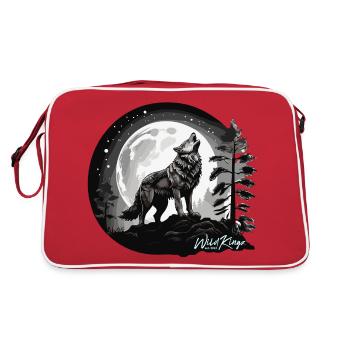 Full moon - Retro Bag - red/white - Back