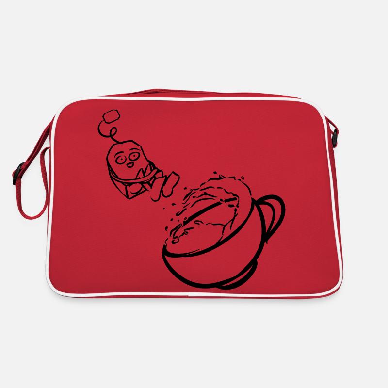 Tea - Retro Tasche - Rot/Weiß