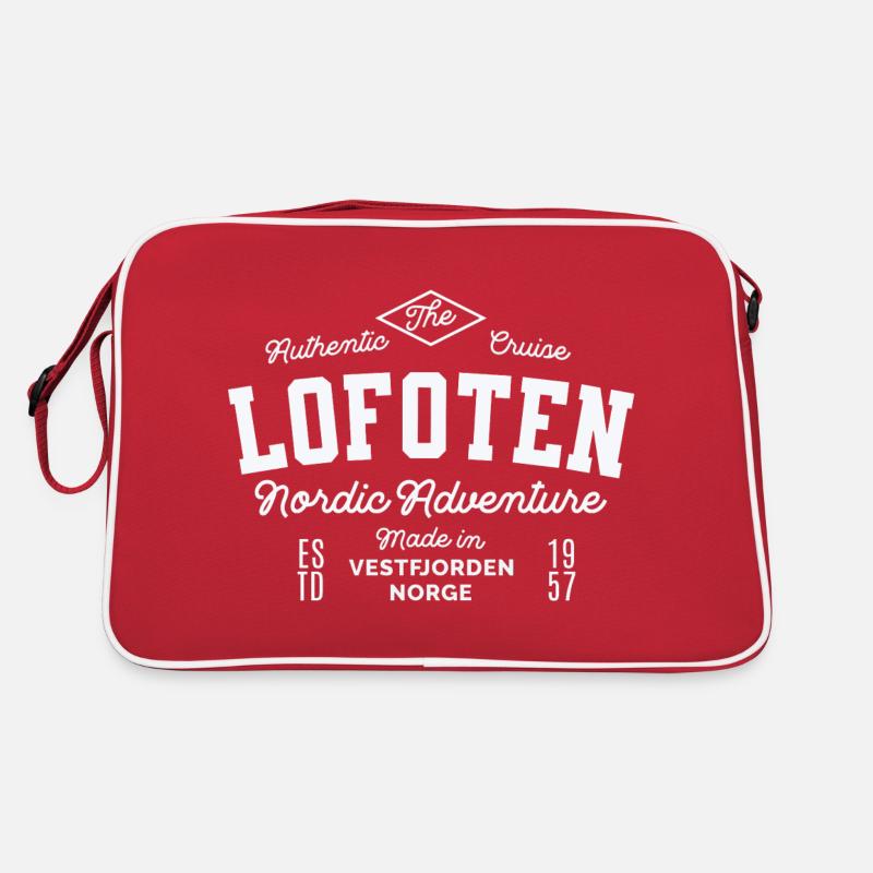 Lofoten Nordic Abenteuer Retro Tasche