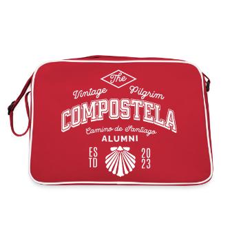 The vintage Pilgrim Compostela Alumni - Retro Bag - red/white - Back
