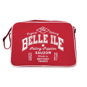 Belle Ile sailing supplies - Sac Retro - rouge/blanc - Dos