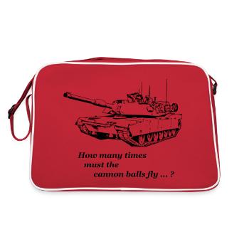 Dylan - Cannon balls - Retro Bag - red/white - Back