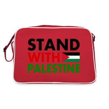 Stand with palestine - Retro Bag - red/white - Back