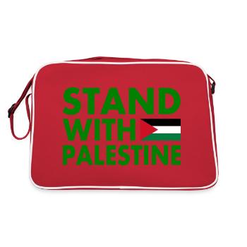 Stand with palestine - Sac Retro - rouge/blanc - Dos